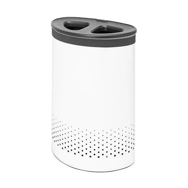 Brabantia 14.5 gal Laundry Hamper, Selector White