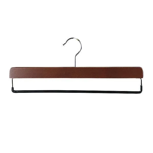 MAWA Beechwood Pant Hanger Walnut Pkg/4