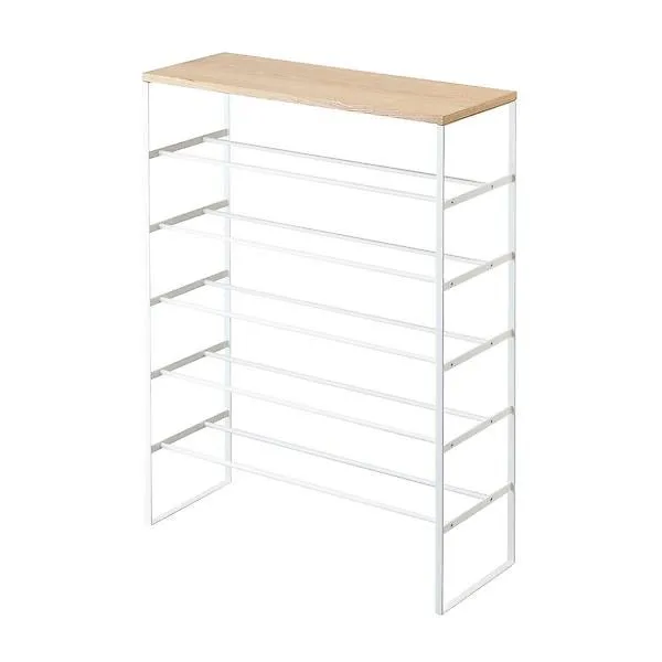 Yamazaki Six-Tier Shoe Rack White