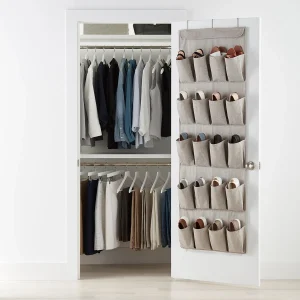 20-Pocket Eco-Fabric Over the Door Shoe Bag