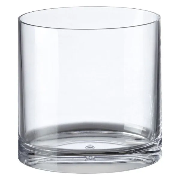 Clear Acrylic Oval Trash Can