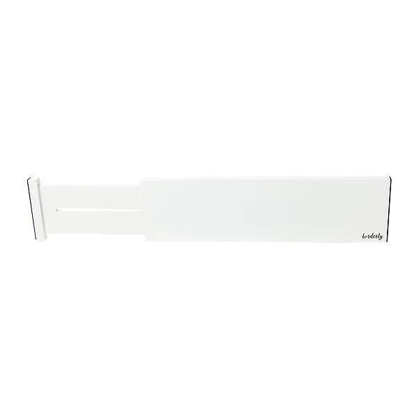 Horderly Bamboo Expandable Dividers White Set of 4