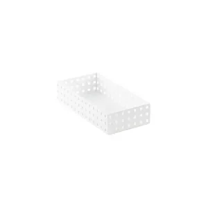 like-it Bricks 11" Medium Short Bin White