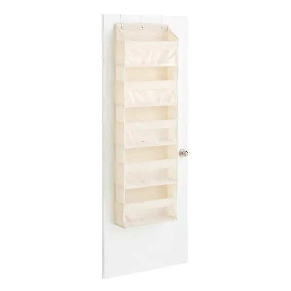 The Container Store 5-Section Overdoor Organizer Natural
