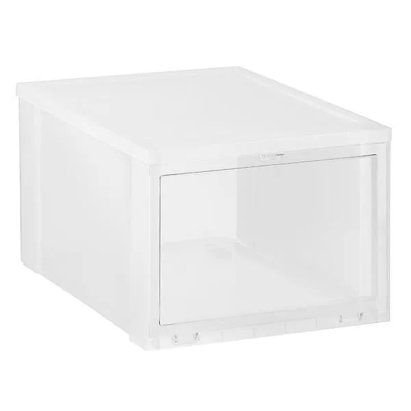 X-Large Drop-Front Shoe Box Translucent