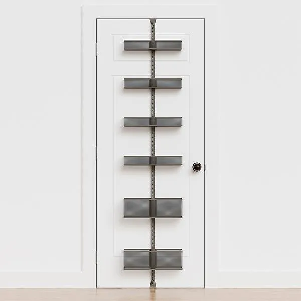 Classic by Elfa Mesh Over the Door & Wall Rack Graphite