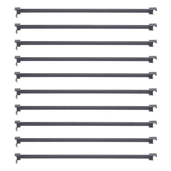 Décor+ by Elfa 16" Pant Rack Rods Matte Grey Pkg/10