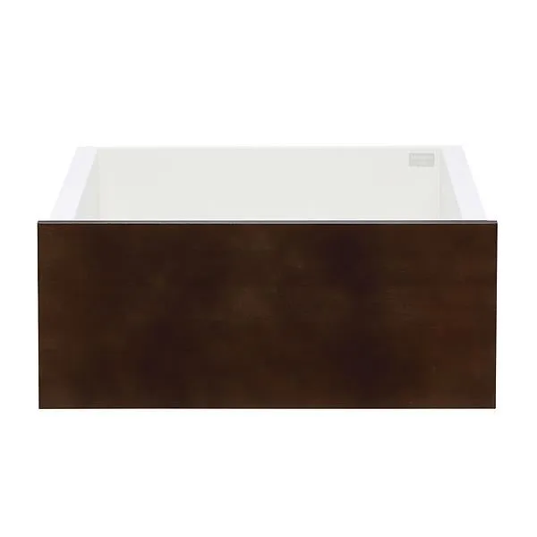 Décor+ by Elfa Deep Solid Drawer Box White & St Birch