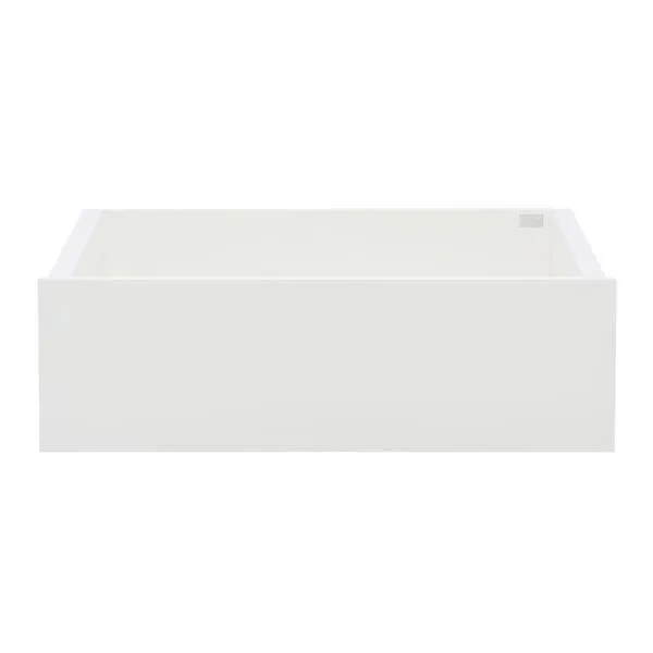 Décor+ by Elfa Deep Solid Drawer Box White & White