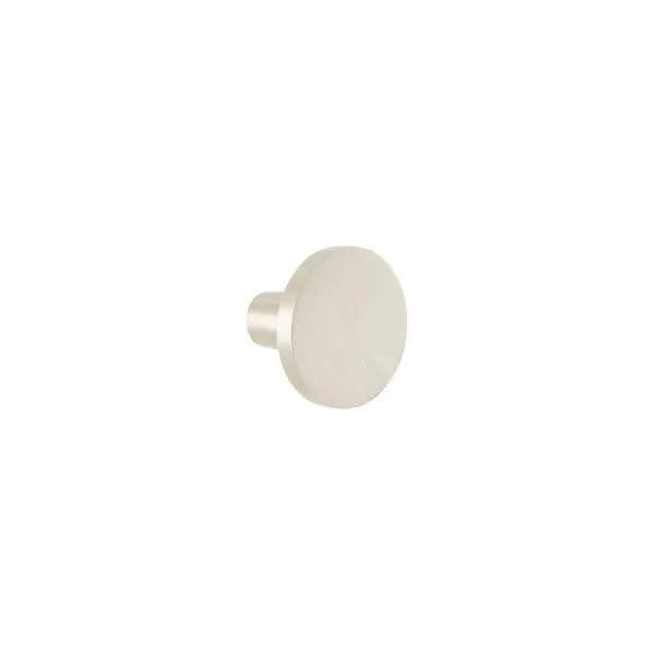 Décor+ by Elfa Flat Knob Brushed Silver