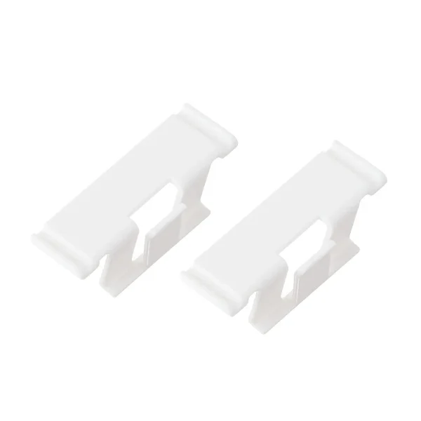 Decor+ by Elfa Matte White Angled Shelf Cable Clips Pack of 2