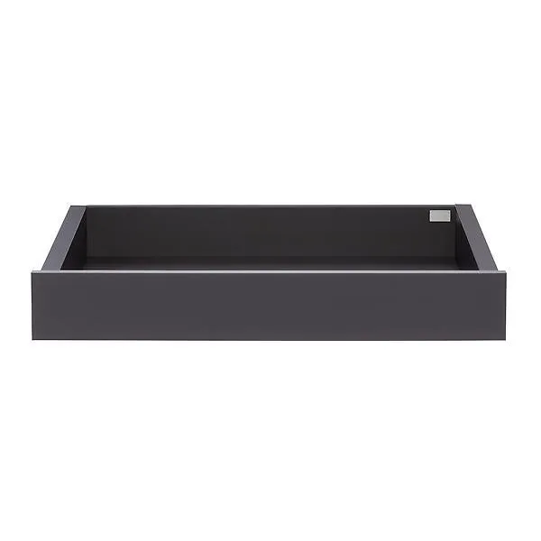 Décor+ by Elfa Shallow Solid Drawer Box Grey & Grey