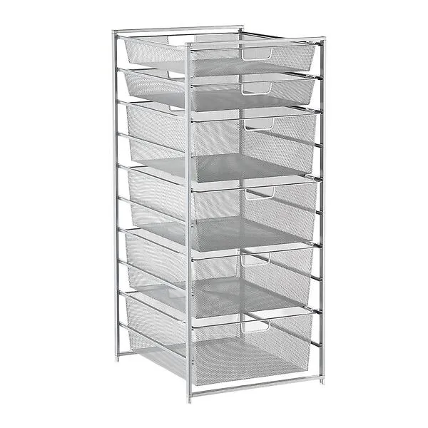 Elfa Classic Medium Tall Drawer Solution Platinum