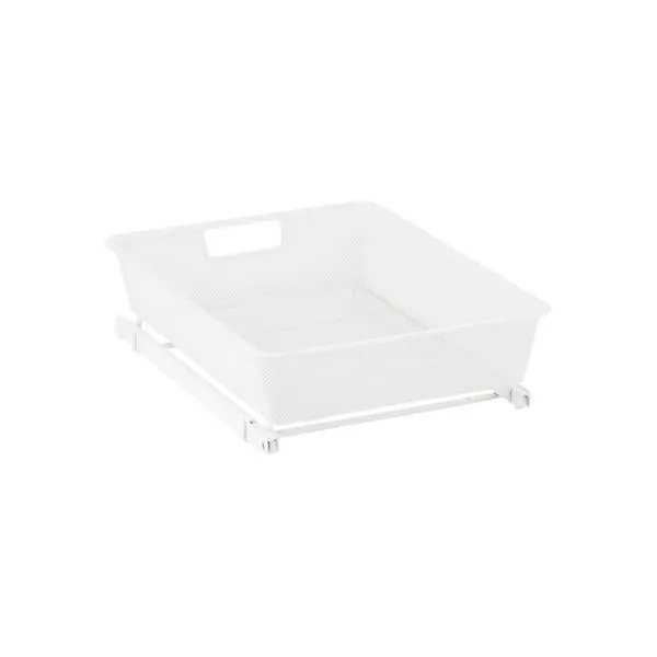 Elfa Narrow 1-Runner Cabinet-Sized Mesh Easy Glider White