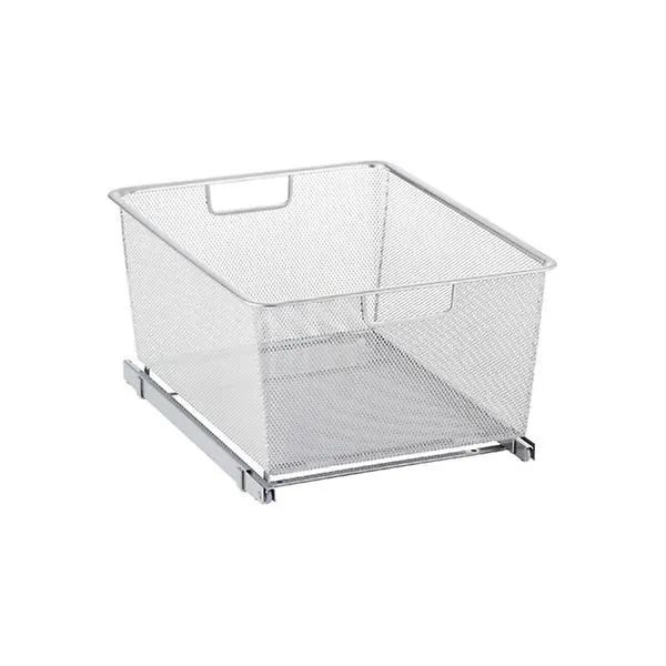 Elfa Narrow 2-Runner Cabinet-Sized Easy Glider Platinum