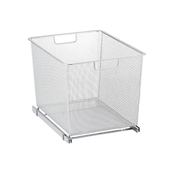 Elfa Narrow 3-Runner Cabinet-Sized Easy Glider Platinum