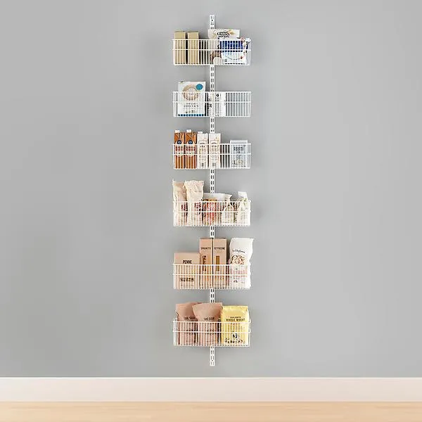Elfa Utility Large Wire Wall-Mounted Rack White