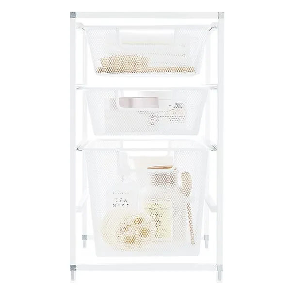 Elfa X-Narrow Cabinet Drawer Solution White
