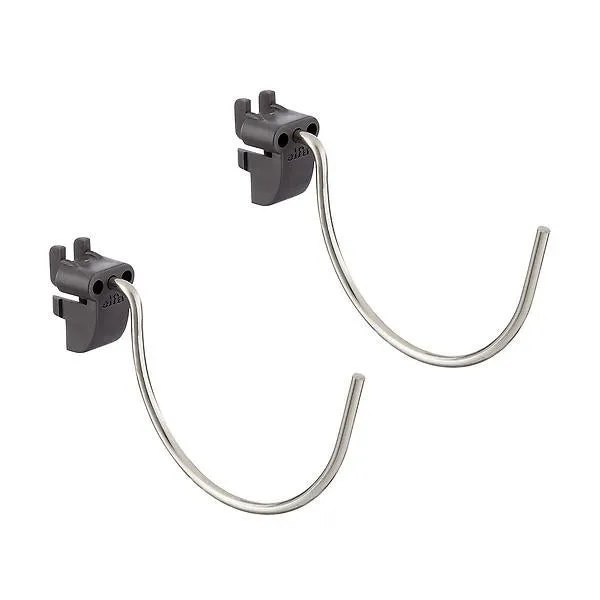 Garage+ by Elfa Large Pegboard Round Hook Matte Grey Pkg/2