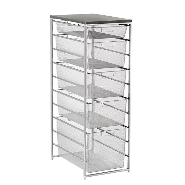 Narrow Mesh Dresser Platinum & Grey