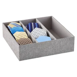 Cambridge 3-Section Drawer Organizer Grey