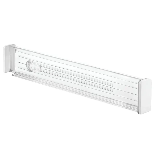 iDesign Linus Clear Expandable Drawer Dividers Pkg/2