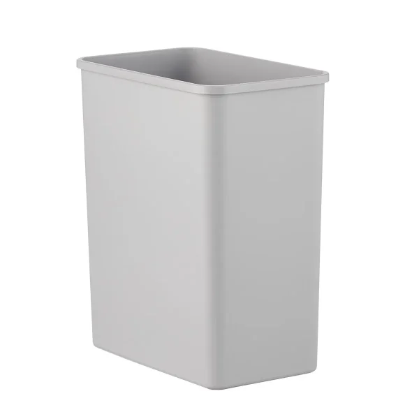 4.2 gal./16 ltr. Slim Plastic Open Can Light Grey