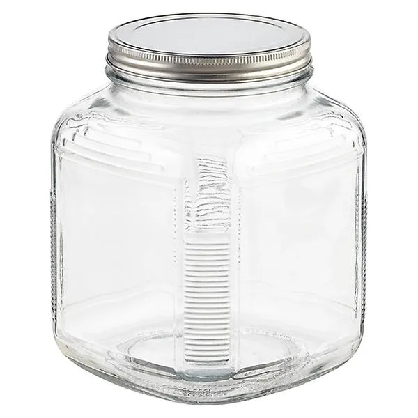 anchor 1 gal. Glass Cracker Jar Aluminum Lid