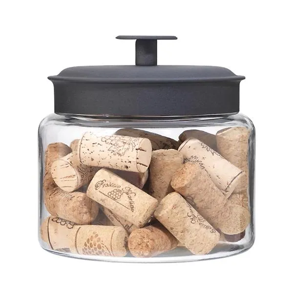 Anchor Hocking 48 oz. Montana Jar w/ Black Matte Lid