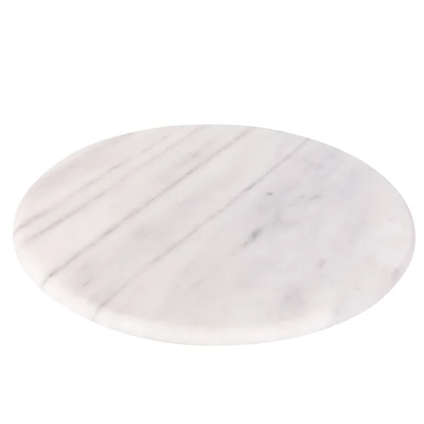 Artifacts Trading Company Marble Lazy Susan White Matte