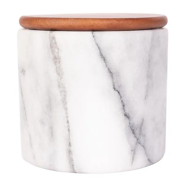 Artifacts Trading Company Marble Storage Canister White Matte