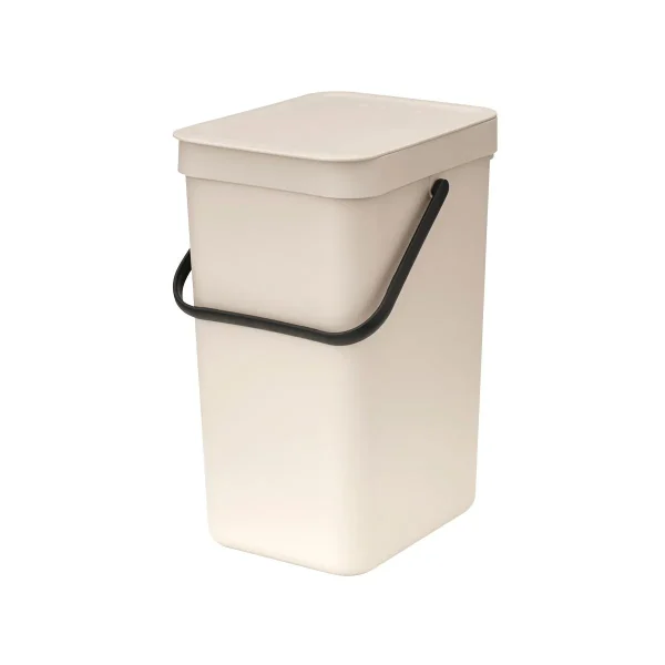 Brabantia 3.2 Gallon Sort & Go Recycle Bin Soft Beige