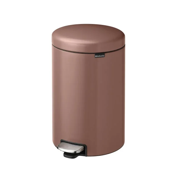 Brabantia 5.3 gal newIcon Step On Trash Can Satin Taupe