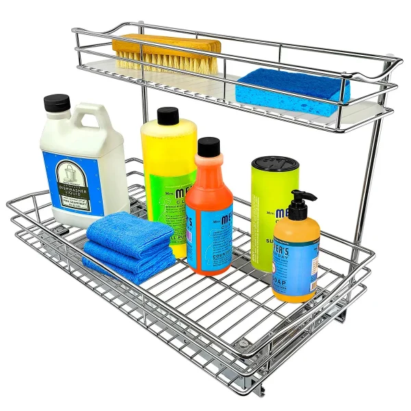 LYNK 11.5 x 21 Shelf Organizer Chrome