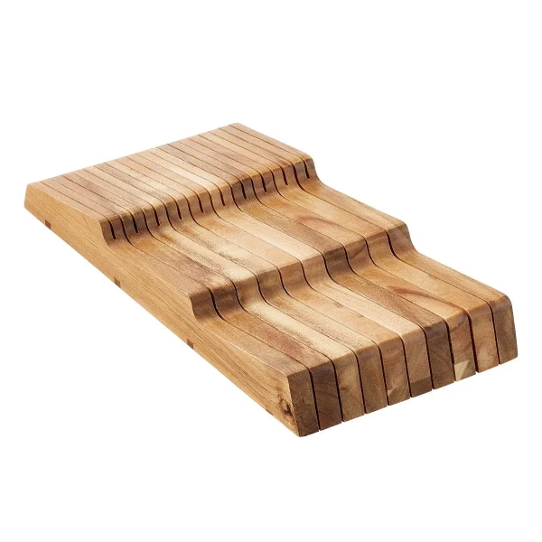 Rowan Large Acacia In-Drawer Knife Storage
