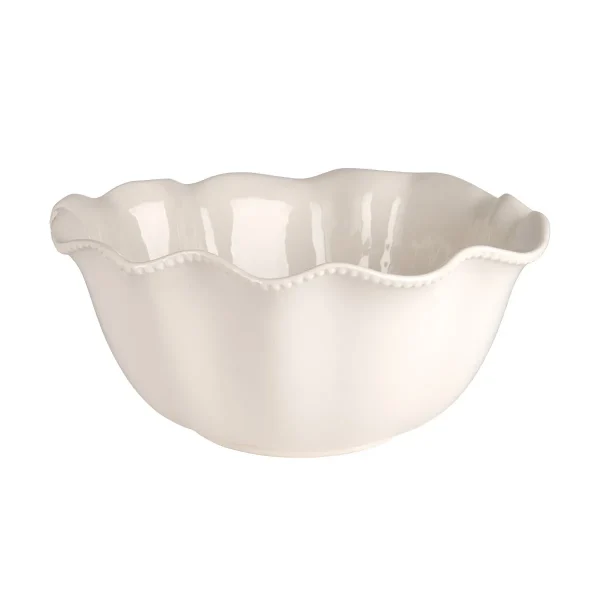 Wavy Beaded Serving Bowl