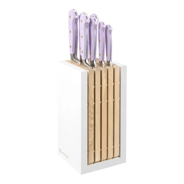 Wüsthof Classic Eight Piece Knife Block Set Purple