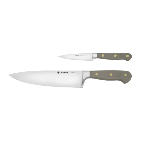 Wüsthof Classic Two Piece Knife Set Velvet Oyster