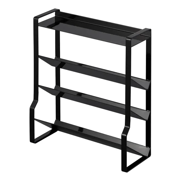 Yamazaki Home Tower 4-tier Slim Spice Rack Black