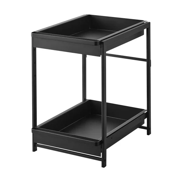 Yamazaki Home Under-Sink Rack Pull-Out Shelf Black