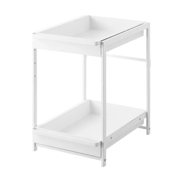 Yamazaki Home Under-Sink Rack Pull-Out Shelf White