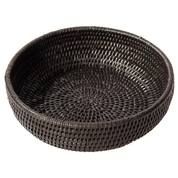 Artifacts Trading Company Rattan Everything Bowl Tudor Black