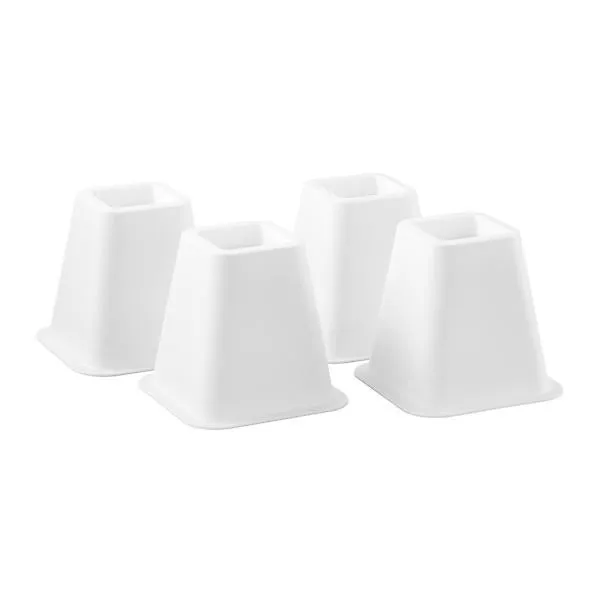 Bed Riser White Pkg/4