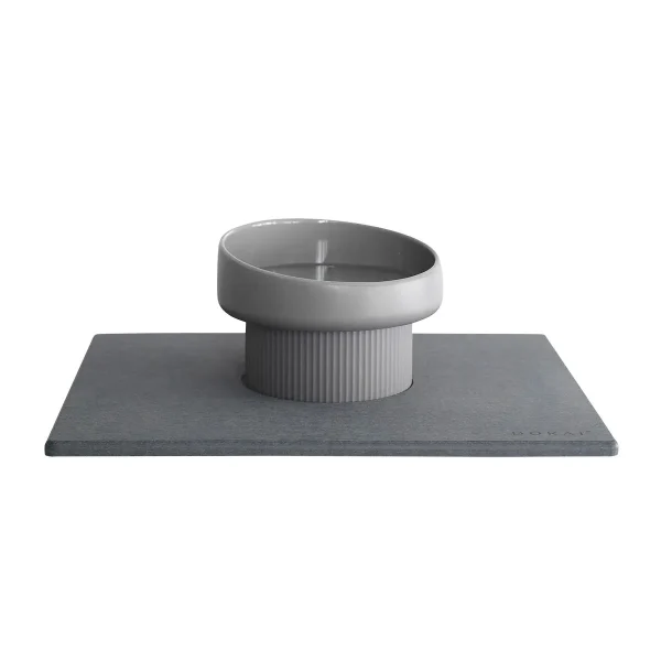 Dorai Elevated Cat Bowl + Stone Base