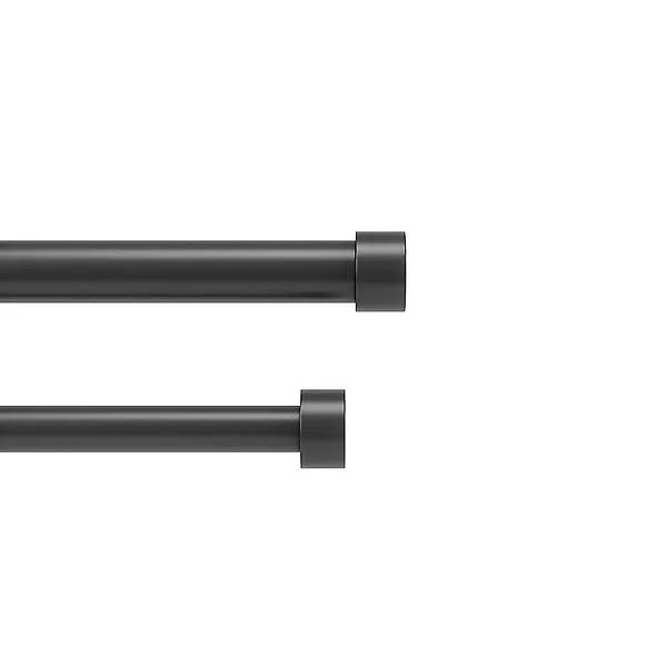 Umbra 36-66 in. Cappa Expandable Double Curtain Rod Black