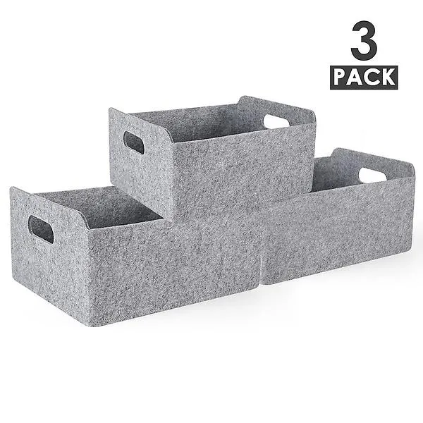 Welaxy Felt Foldable Drawer Organizer Grey