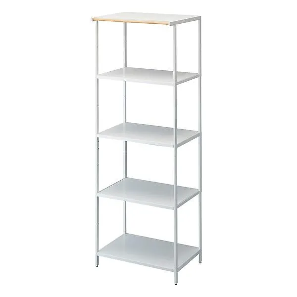 Yamazaki Five Shelf Storage Rack White