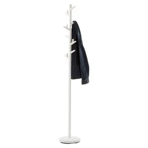 Yamazaki White Adjustable Branch Coat Rack